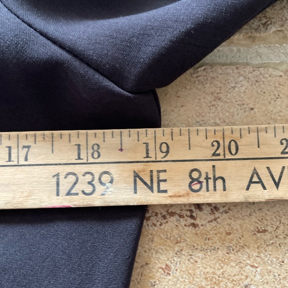 WRAP SKIRT DRESS long sleeve vneck Krishna chocolate brown leather wrap belt sz1 - Picture 10 of 10